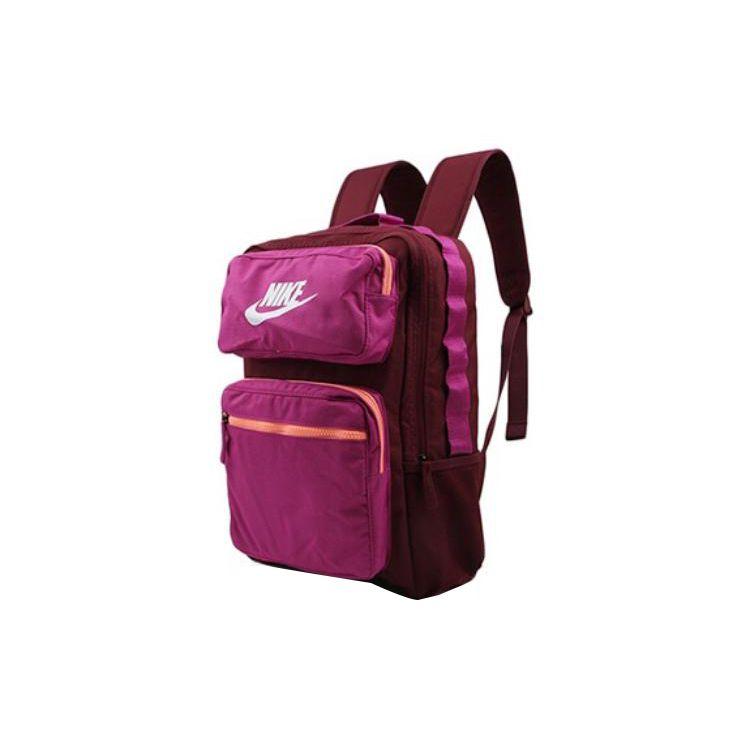 Nike Casual Sports Polyester Canvas Travel Backpack Women Backpack Red Pink BA6170-638