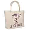 Sac De Plage - PLANETEE - Danser Licorne J'peux Pas - Coton - Beige - Grande Contenance