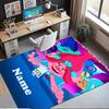 Custom Name Trolls Printed Carpet,Rug for Office Chair Living Room Bedroom Kitchen Room Decor Gifts.