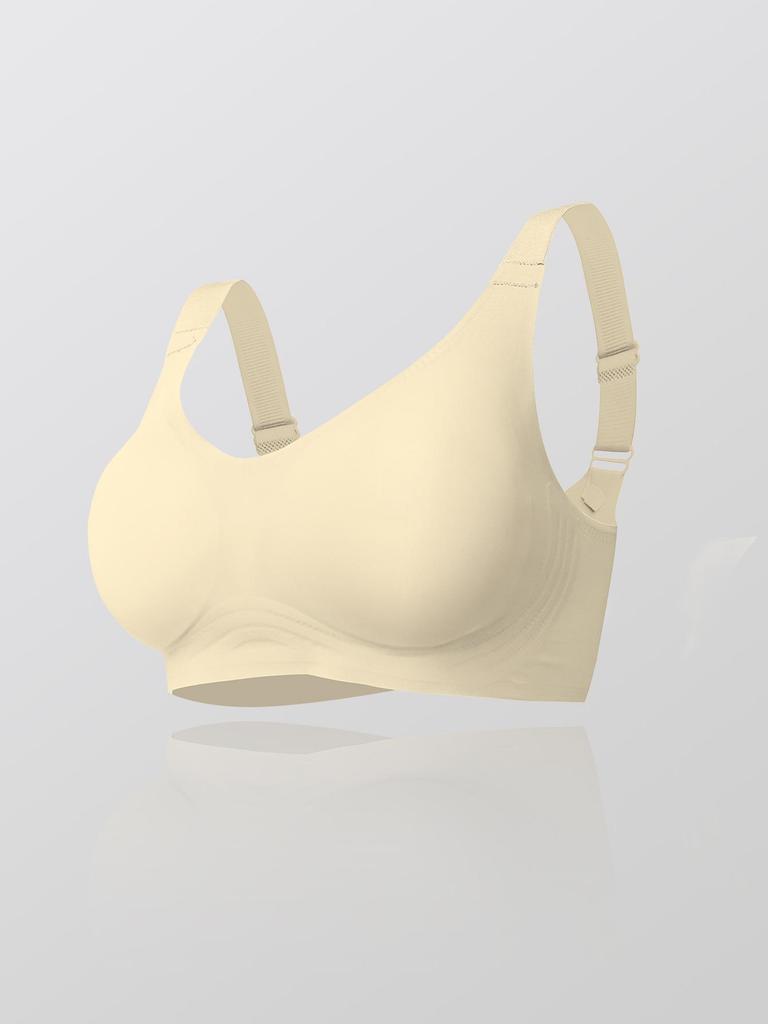 Seamless Wireless Women's Underwear with Removable Pads, European and American Sizes