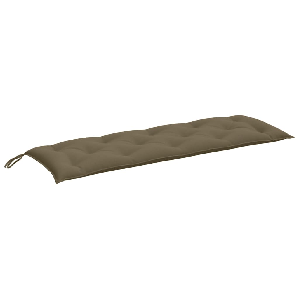Garden Bench Cushion Melange Taupe 150 x 50 x 7 cm Fabric