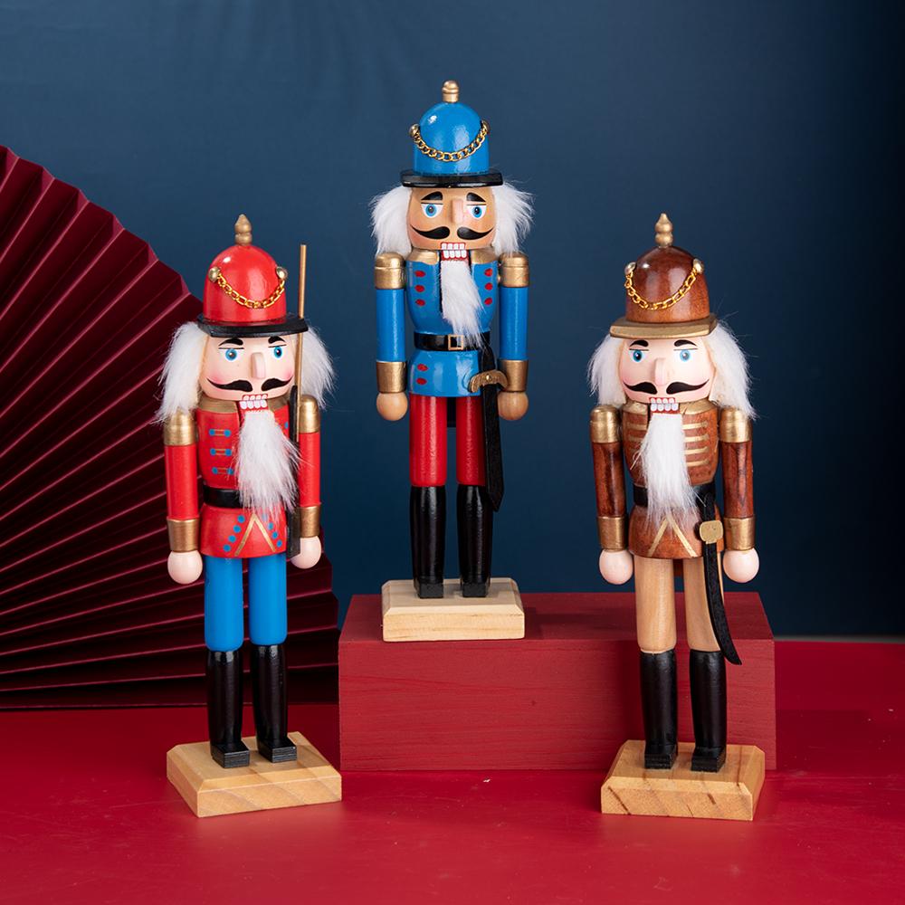 Vintage Cavalry-style Wooden Nutcracker