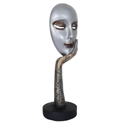 Lady Face Polyresin Showpiece (15 Inch Height) Use In Home Decor Gifts