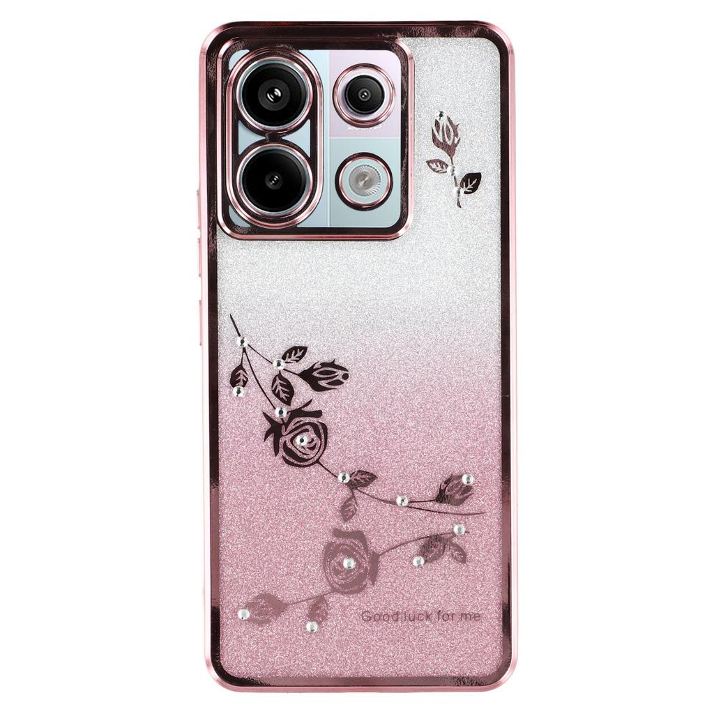 KADEM For Xiaomi Redmi Note 13 Pro 5G/Poco X6 5G Cell Phone Cases Flower Design TPU Cover