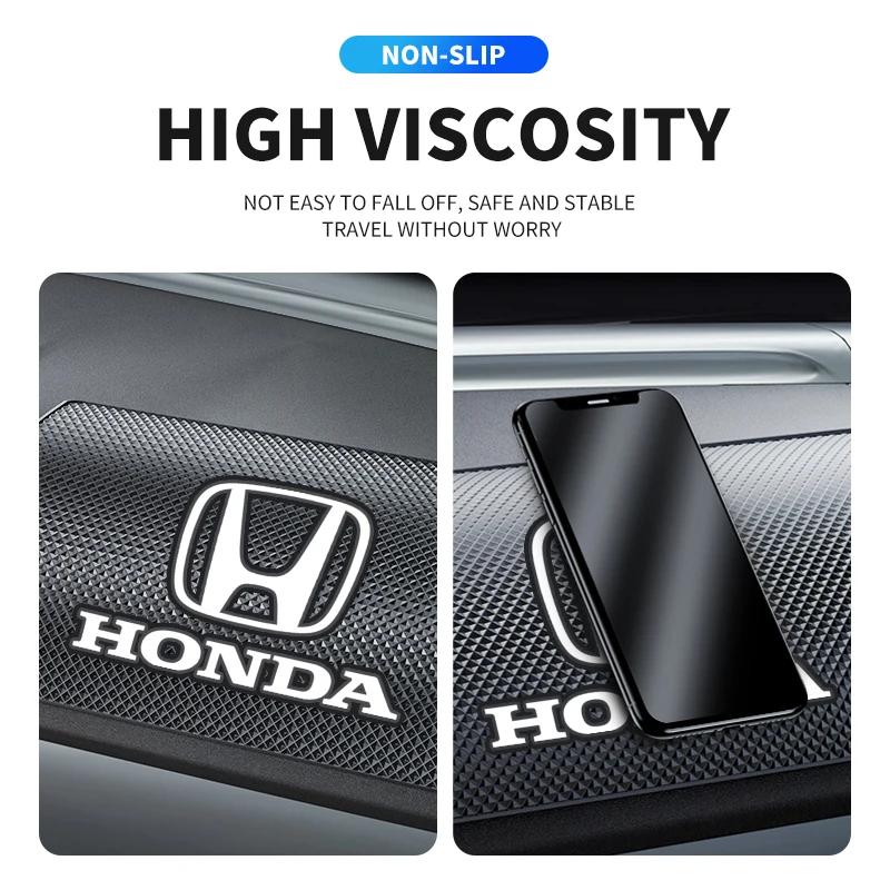 ABE1 Car Dashboard Anti-Slip Mat Phone Non Slip Pad Holder For Honda Civic Accord Odyssey City Pilot Jazz CRV HRV Legend Accessories
