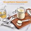 6Pcs  Stainless Steel Measuring Spoons Set Precise Measurement for Sugar Coffee Spice Baking Kitchen Tools Accessories