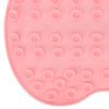 Shower Foot Scrubber Multifunctional Foot Massager Scrubber Mat with 75 Strong Suction Cups for Bathroom Pink