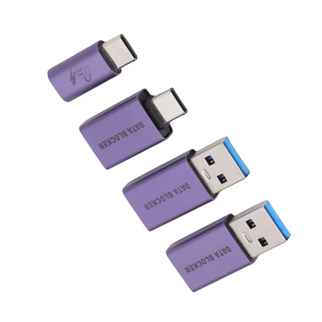 Data Blocker USB A Male To USB C Female Refuse Hacking for Any USB Mobile Phone Quick Charging