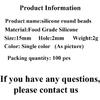 100pcs Red Wine Color Silicone Round Beads Sensory 15mm Silicone Pearl Bead Bulk Mom Necklace DIY Jewelry Making Decoration