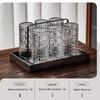 Premium Embossed Glass Drinkware Set