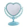 Specchio per Trucco Retro a Forma di Cuore Double-Sided Stile Coreano con Piccolo Design da Tavolo Europeo