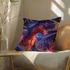 Pokemon Ghost Type Collection Anime Plush Pillow Cover Soft Short Plush Cushion Cover For Sofa Bedroom Decor Gift