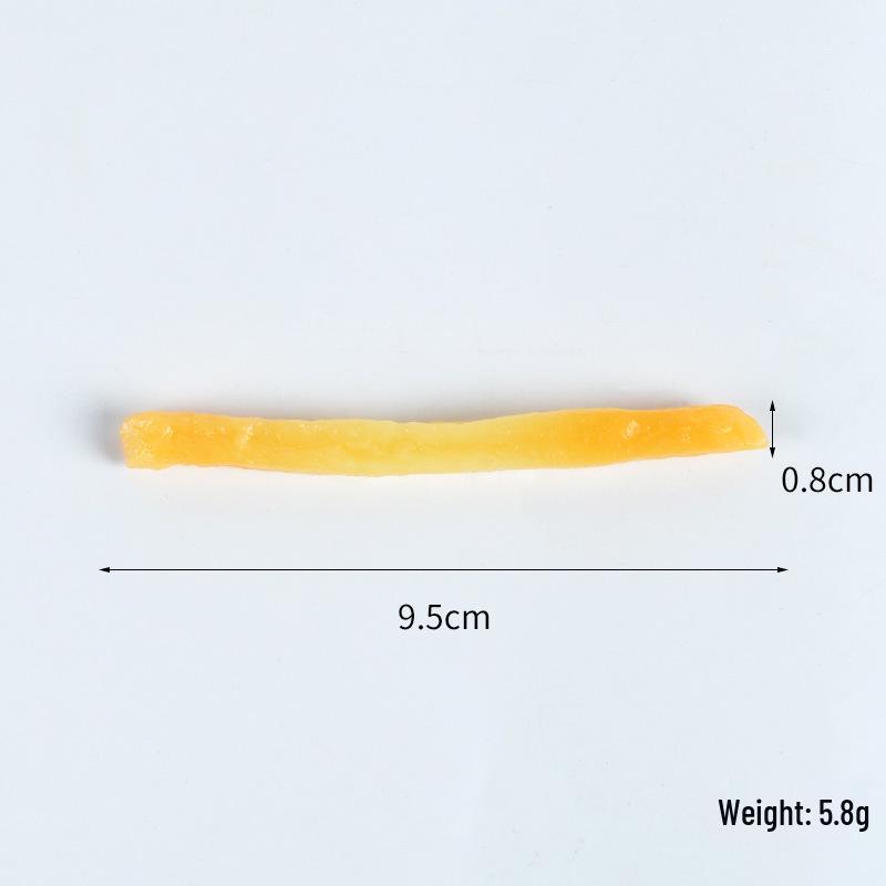 Simulated French Fries & Fried Chicken Keychain - Food Model Props and Toys
