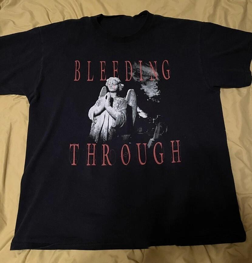 Hot Bleeding Through Band Crying Angel Cotton Black S to 5XL Shirt AA779 Unisex T-Shirt L