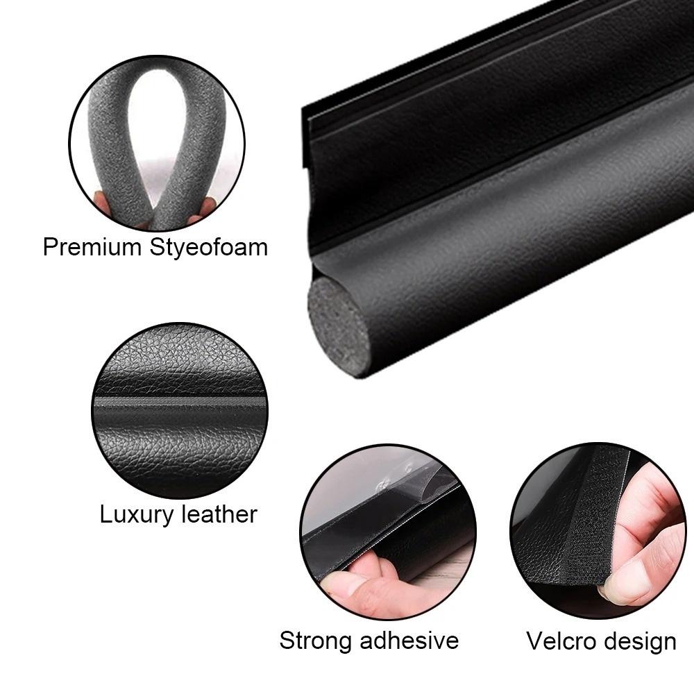 1pc 96cm/37.80in Door Bottom Sealing Strip Adjustable Weatherstrip Under Door Draft Stopper Anti-cold One Side Foam Blocker