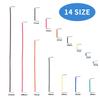 RUIZHI 840pcs Pre-Molded Breadboard Jumper Wire Kit 14 Length Assorted Jumper Wire for Breadboard Prototyping Solder Circuit
