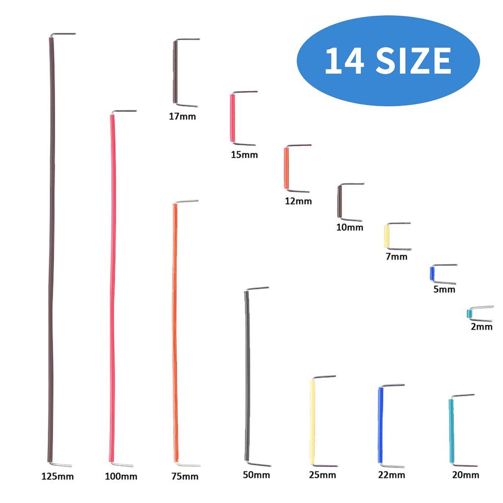 RUIZHI 840pcs Pre-Molded Breadboard Jumper Wire Kit 14 Length Assorted Jumper Wire for Breadboard Prototyping Solder Circuit
