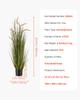 VEVOR Artificial Grass Plant, 2 Pack 1194mm Horsetail Reed Grass in Pot