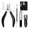 Justit Nail Clippers, Nippers, For Ingrown Nails, Toenail Clippers, Nail Care Set, Nail Clippers, Nippers, Made of Stainless Steel, For Both Hands