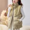 Fashion Winter Women's Vest Thick Warm Casual Sleeveless Jackets Woman Short Coat