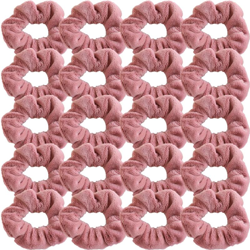 Korean Style Plush Candy Color Hair Ring Woman Cute Sweet Fashion Scrunchie Hair Accessories