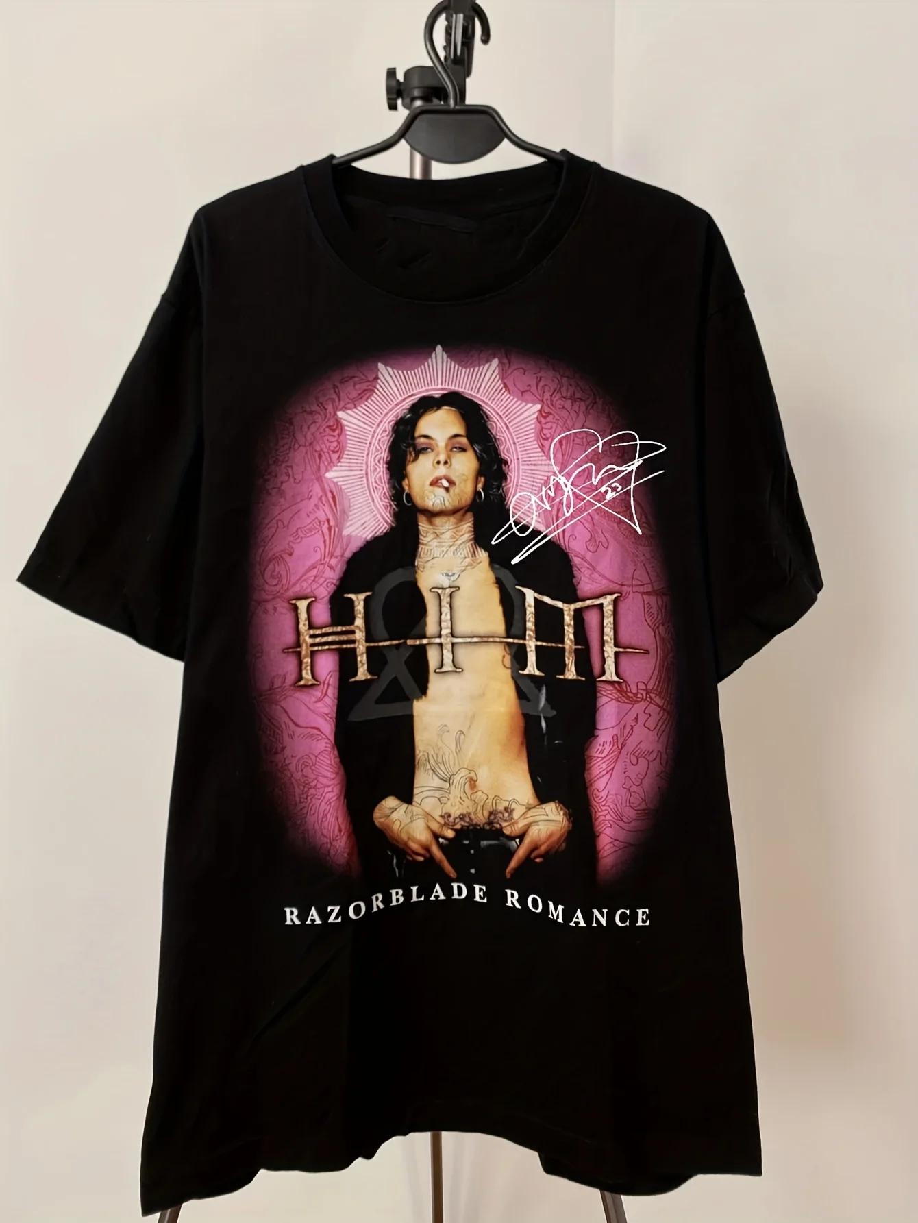 

Retro Ville Valo Blade Love - Men s and Women s T-shirt Casual Wear Retro Printed Pattern T-shirt Sports Outdoor Dressing - M... S разноцветный