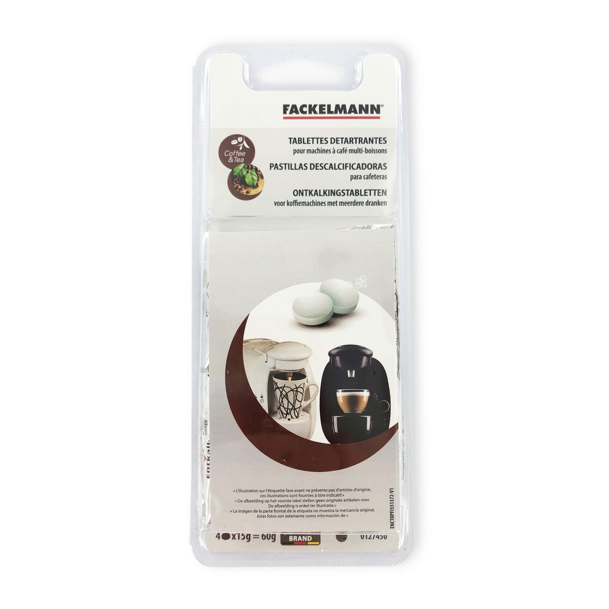 

Шипучие и моющие таблетки для удаления накипи Fackelmann Tecno ref. 0127450