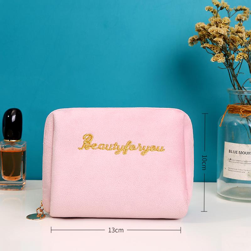 Velvet Makeup Bag Set: High-Capacity, Four-Piece Luxury Cosmetics Storage