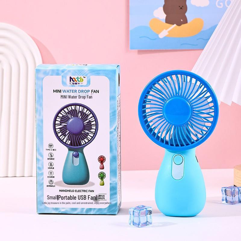 Portable USB Mini Fan: Handheld, Desktop, Folding, Digital Display, Aroma Feature, Ideal for Students & Outdoors