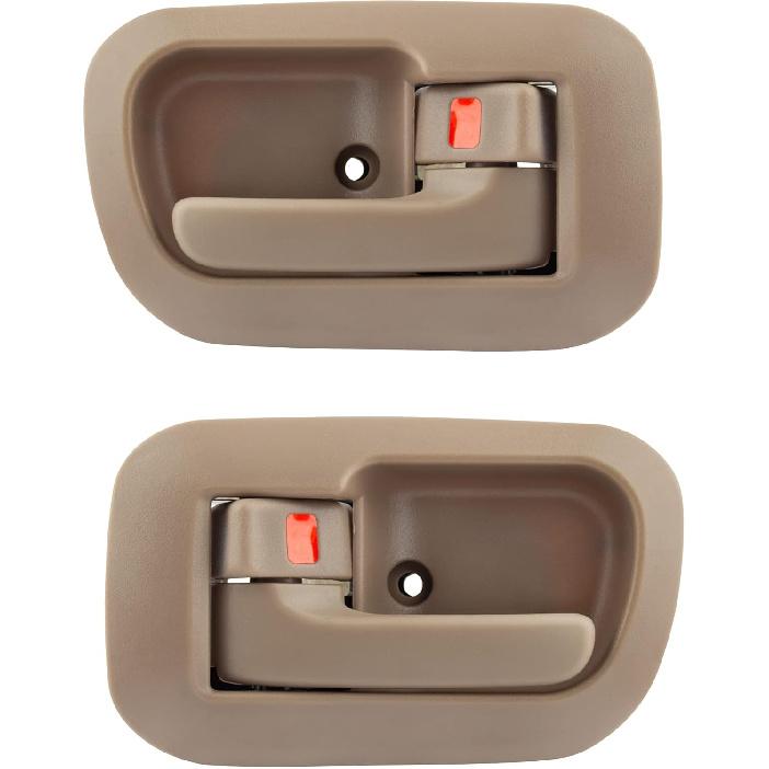 

BOXI 2Pcs Interior Door Handle Inside Front Left Right Driver Passenger Side Replacement for 1998 1999 2000 2001 2002 2003 Sienna 6927808010E0 80533