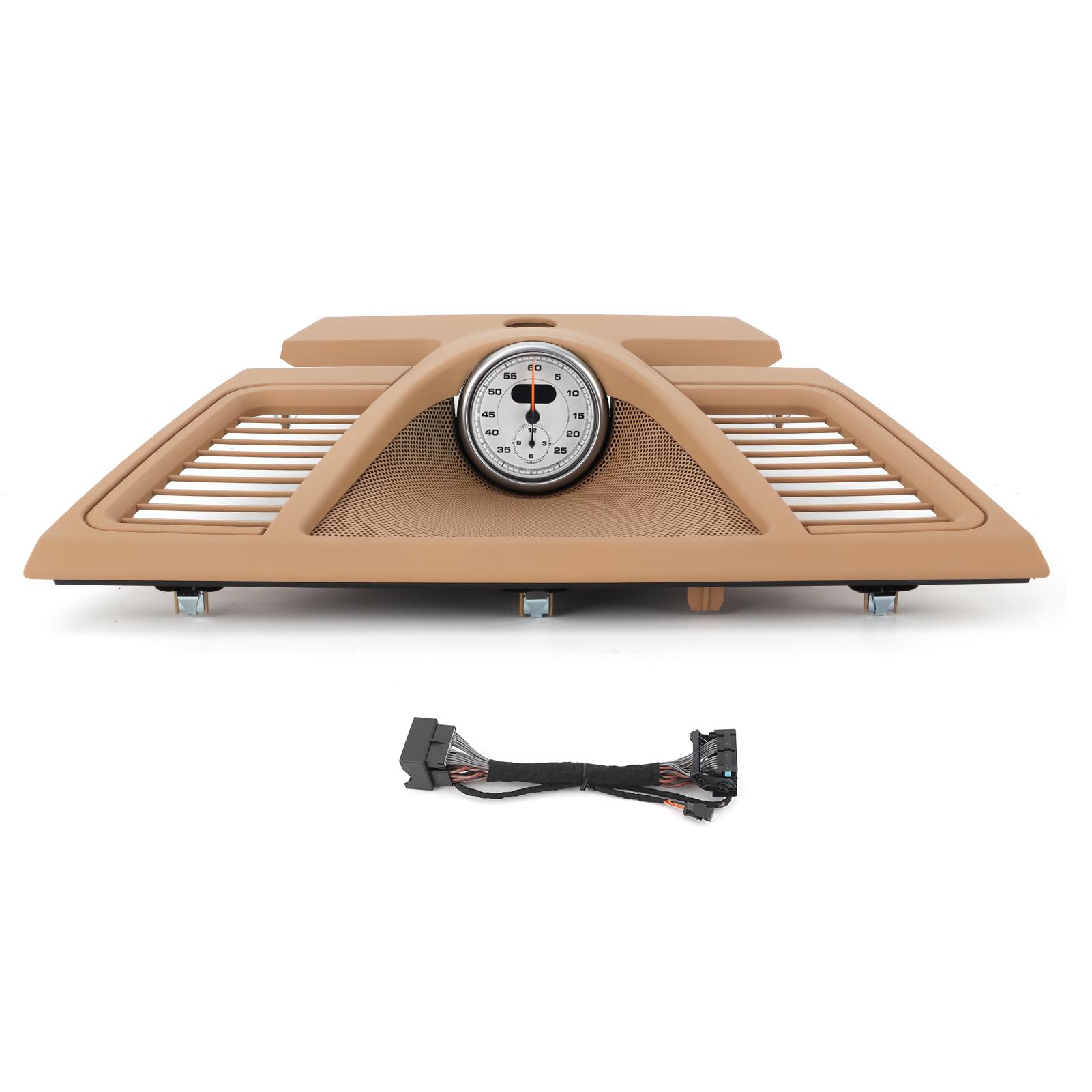 Dash Clock Instrument Panel Upper Cover Trim Beige 970 552 151 01 Fit for Porsche Panamera 2010‑2016 White