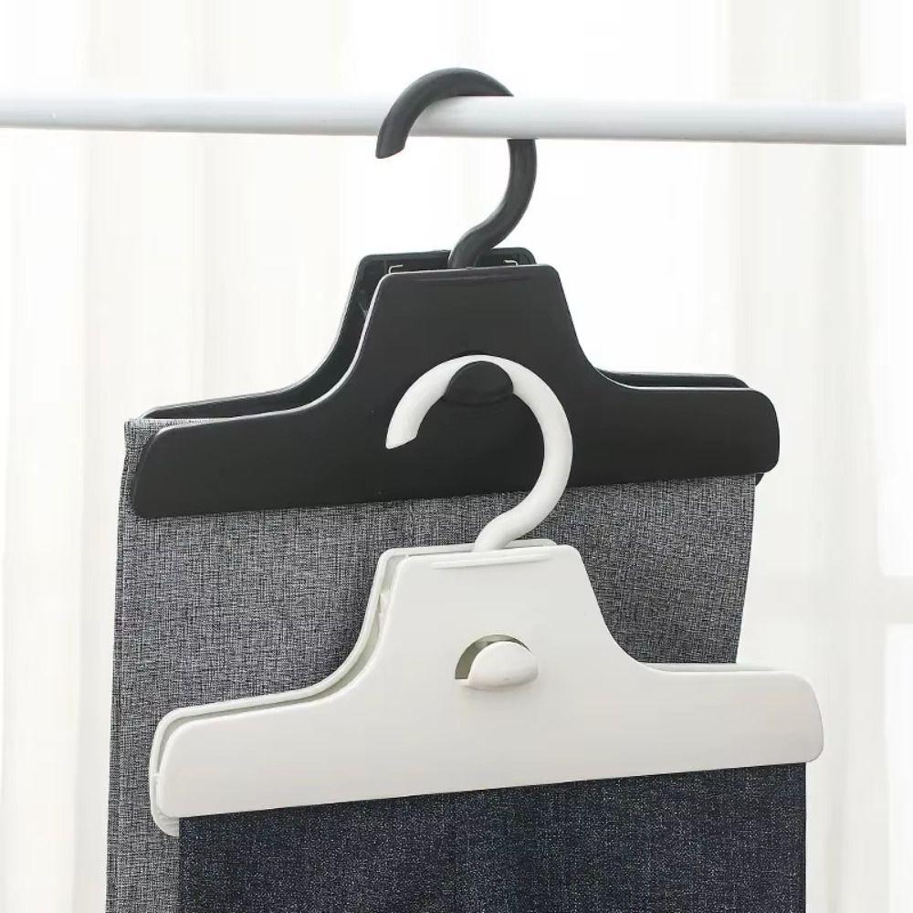 Rotatable Stackable Non-marking Pants Clip Space-Saving Hanger Household Portable Multifunctional Non-slip Storage Rack Hook