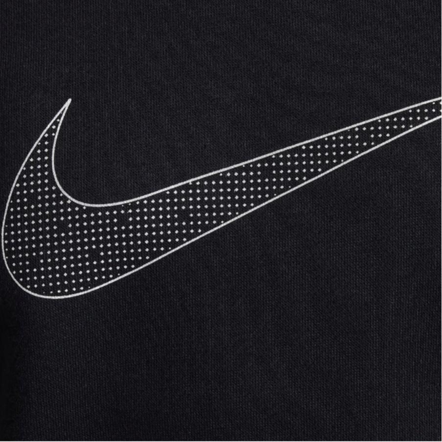 Nike Sportswear Club Casual Simple Comfortable Kids Sweatshirt Black Metallic-Silver HM6527-010