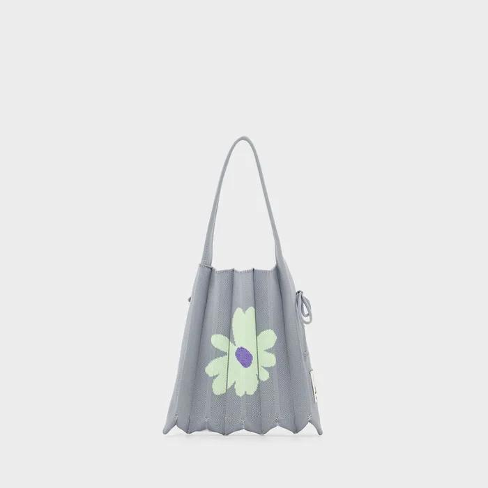 Lucky Pleats Knit S Daisy Neon Grey