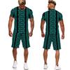 Luxury Vintage Stripe 3D Print Men's Tee/Shorts/Set Summer Casual T-Shirts Jogging Suit Fashion Male Outfits Streetwear Clothing