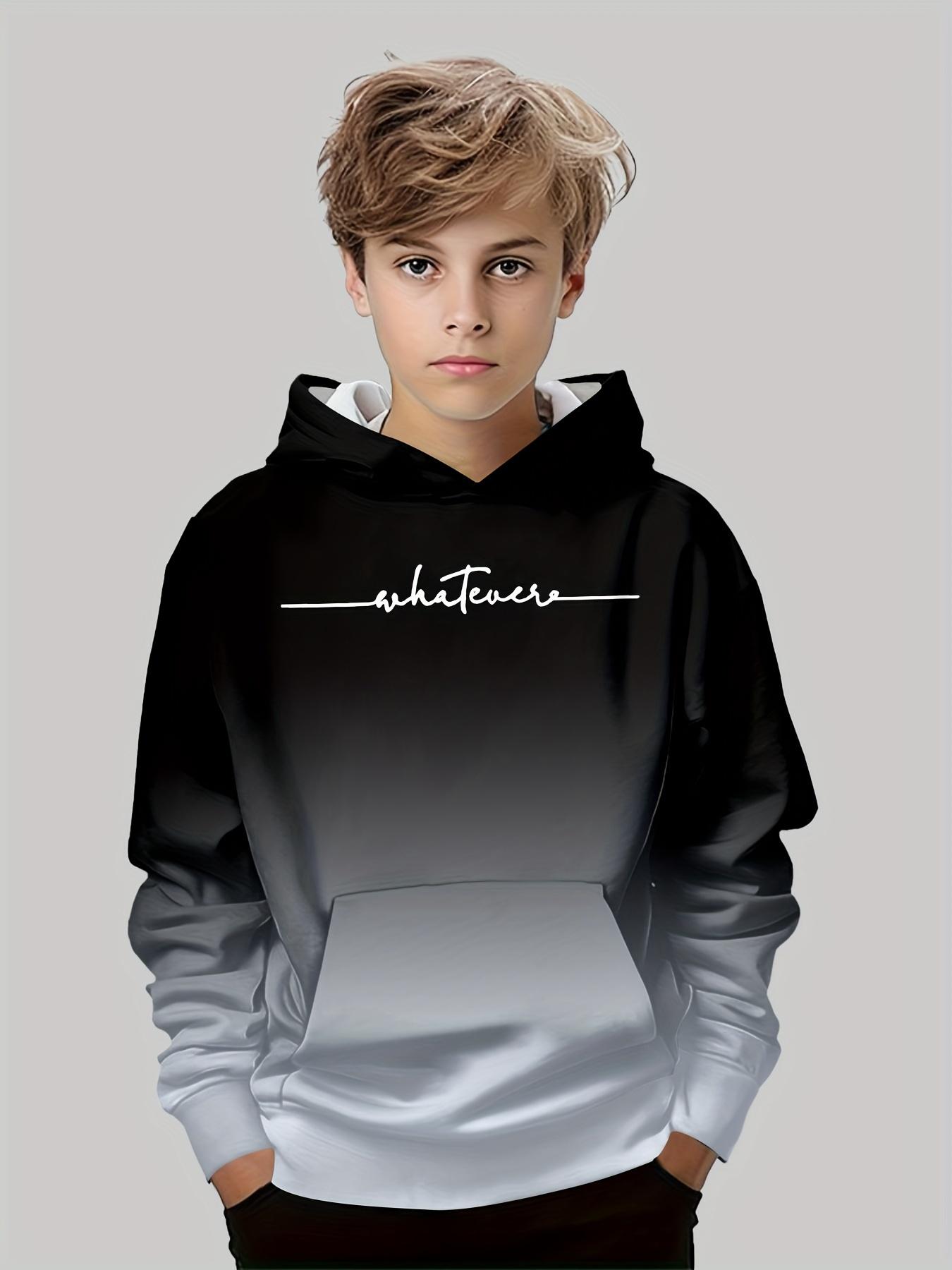 

Детская одежда Толстовки с капюшоном для мальчиков с длинным рукавом Креативный 3D-принт Детская одежда на весну и осень Повседневная модная одежда для девочек Верхняя одежда 160