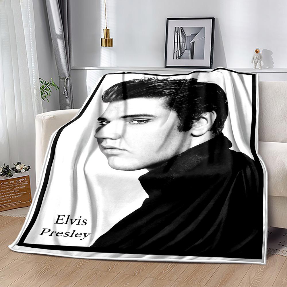 Elvis Presley Rock Legend Blanket Soft & Cozy Perfect for Couch Bedding Picnics for All Occasions Digital Print Birthday Christmas Gift Blanket