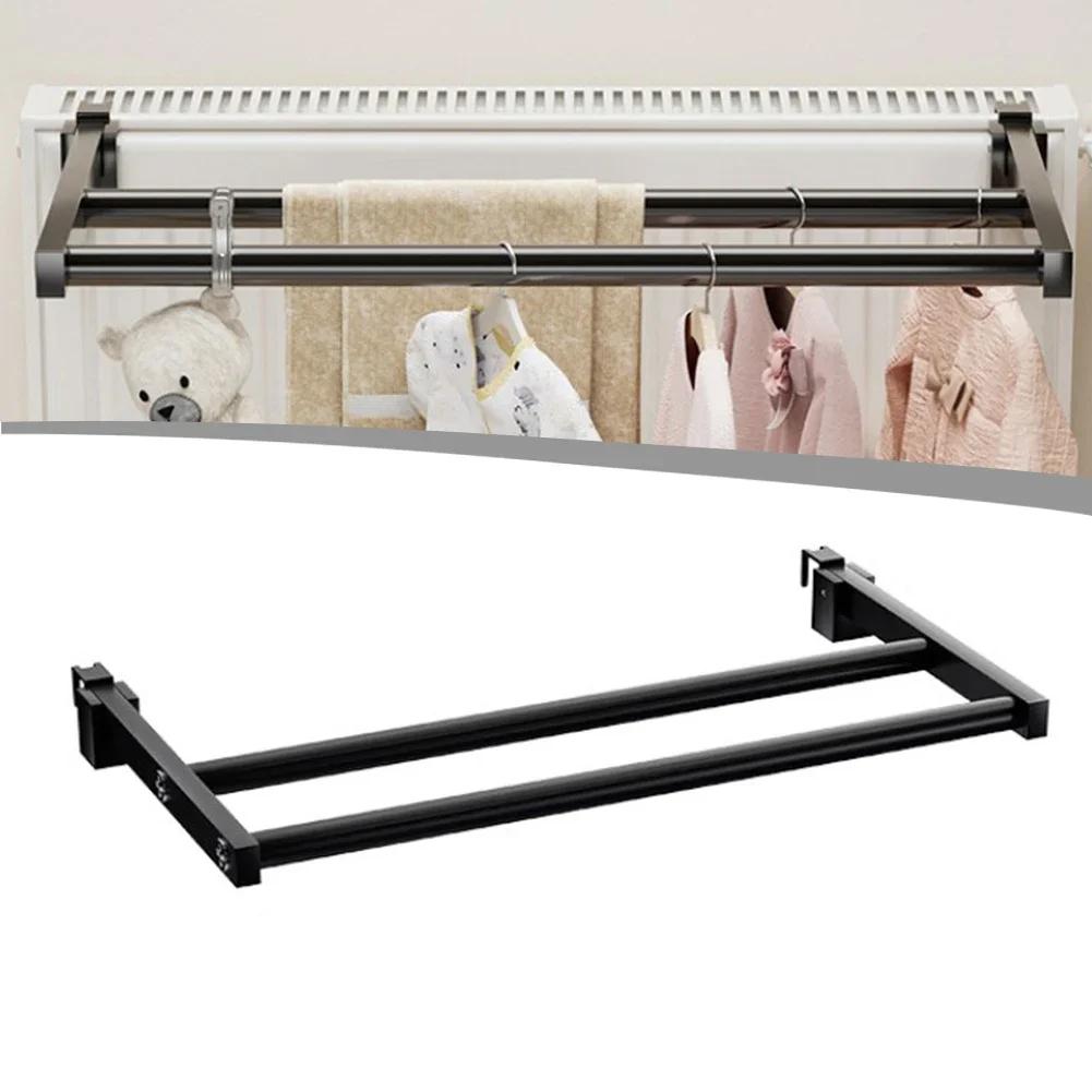 Bathroom Storage Towel Rail Hanging Towel Rail Radiator 30 40 50cm Long-lasting Performance No Drilling Required