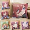 Miku N-Nakano ANIME Pillow Case Anti-dustmite Invisible Zipper Sofa Bed
