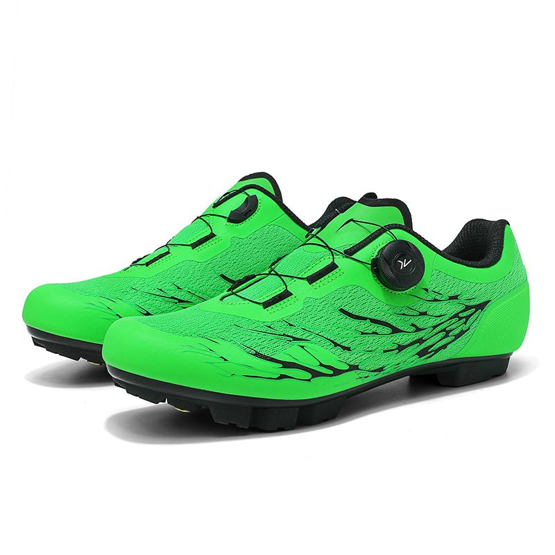 Scarpe SPD Unisex da Mountain Bike e Strada con Blocco, Traspiranti, Antiscivolo, Resistenti all'Usura, per Pedali, Attrezzatura da Bicicletta Competitiva per Esterno