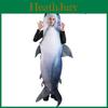 Halloween Adult Shark Costume Cosplay Fancy Dress For Stage Performance