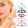 Butterfly Braided Bracelet Handcrafted String Rope Bracelet Adjustable Cheerleader Wristlet Party Favor