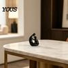 Compact Pet Decoration Dog And Owner Statue Ornament, 3D Printed Sculpture, Nordic Minimalist Decor Desktop for Lover Home Crafts Modern