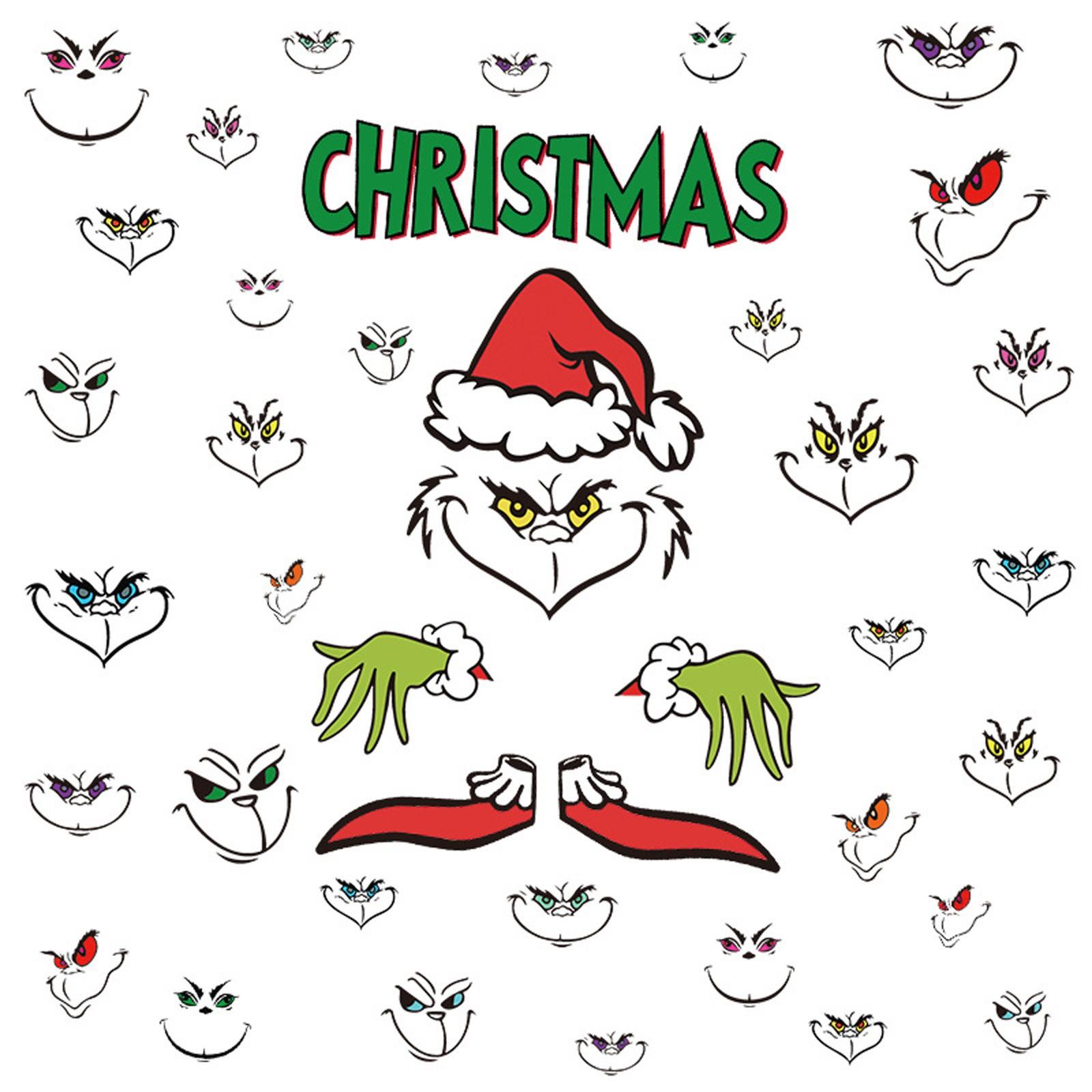 

Festive Christmas Themed Face Stickers Variety Pack for Holiday Decoration and Crafting