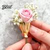 Bouquet Clip Brooch 2Pcs Artful Flower Vase Real/Dried Holder Exquisite