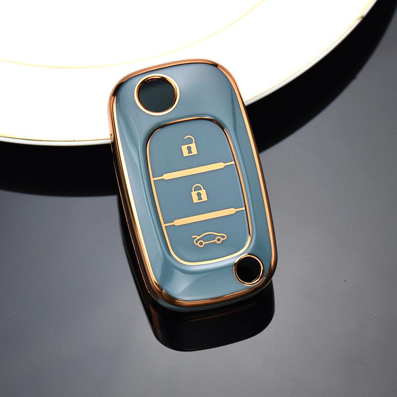 3 Buttons Tpu Key Case Cover For Renault Fluence Clio Megane For Mercedes For Lada Vesta Granta Xray Kalina Priora Sedan Sport