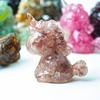 Unicorn Resin Figurine With Handcrafted Crystal Texture For Home Decor And Giftgiving