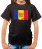 Andorra Grunge Stil Flagga - Barn T-shirt - Land - Resor - Flaggor - La Vella