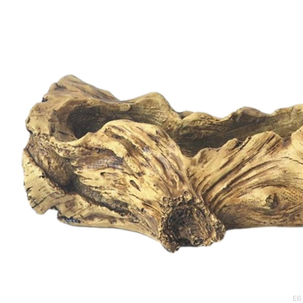 Artificial Driftwood Plante, Resin Flower Pot Container, Irregular for Outdoor