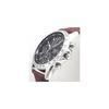 Seiko Chronograph Watch Black Deep Brown Leather Strap Men's Timepiece SND367P1-DB